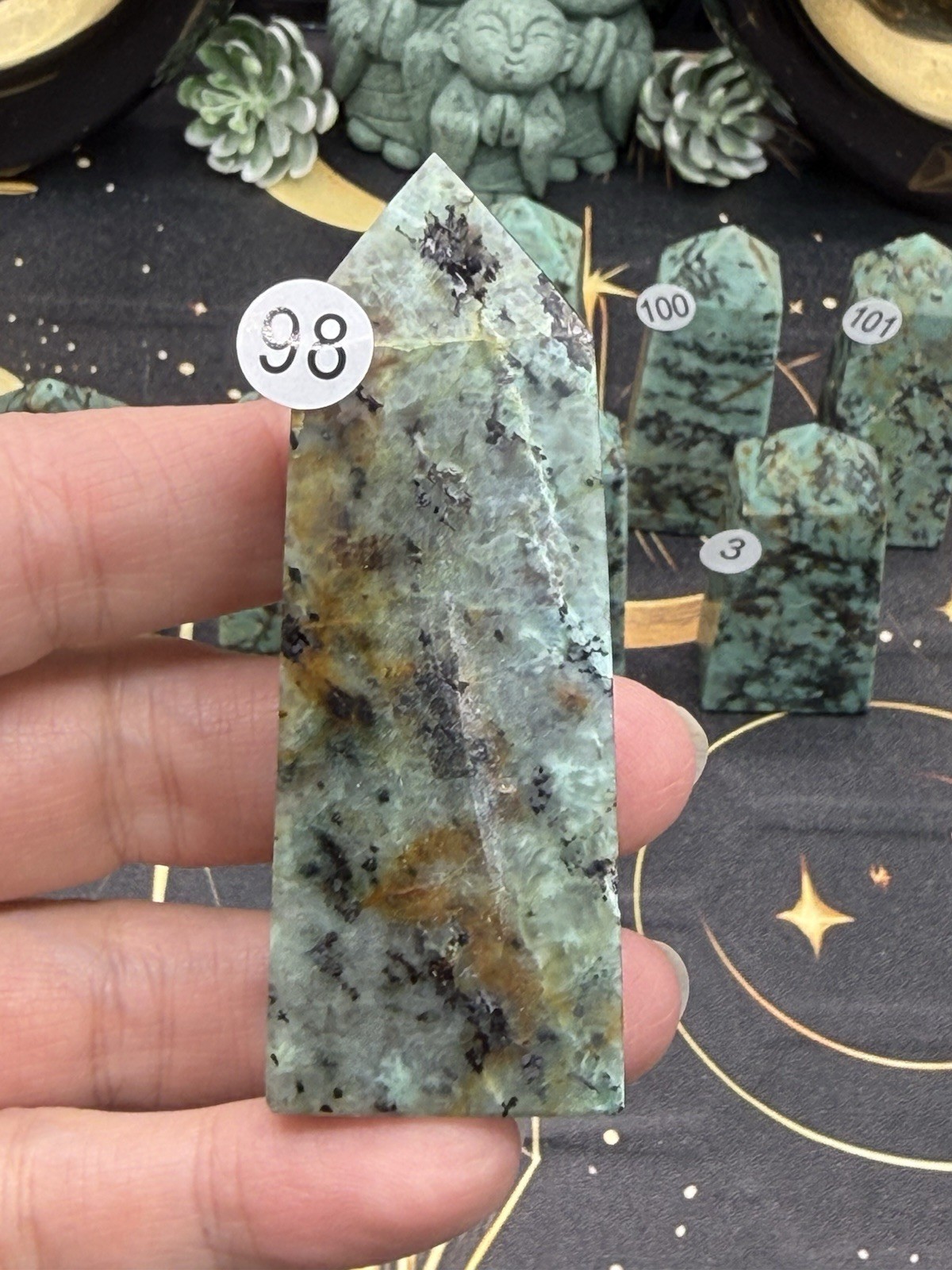 Natural African Turquoise small/mini Points Free shipping