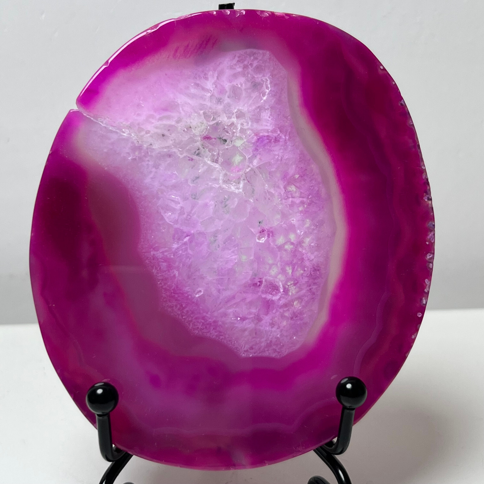 Natural agate Agate Geode Slab/Slice quartz crystal mineral specimen Reiki sa89