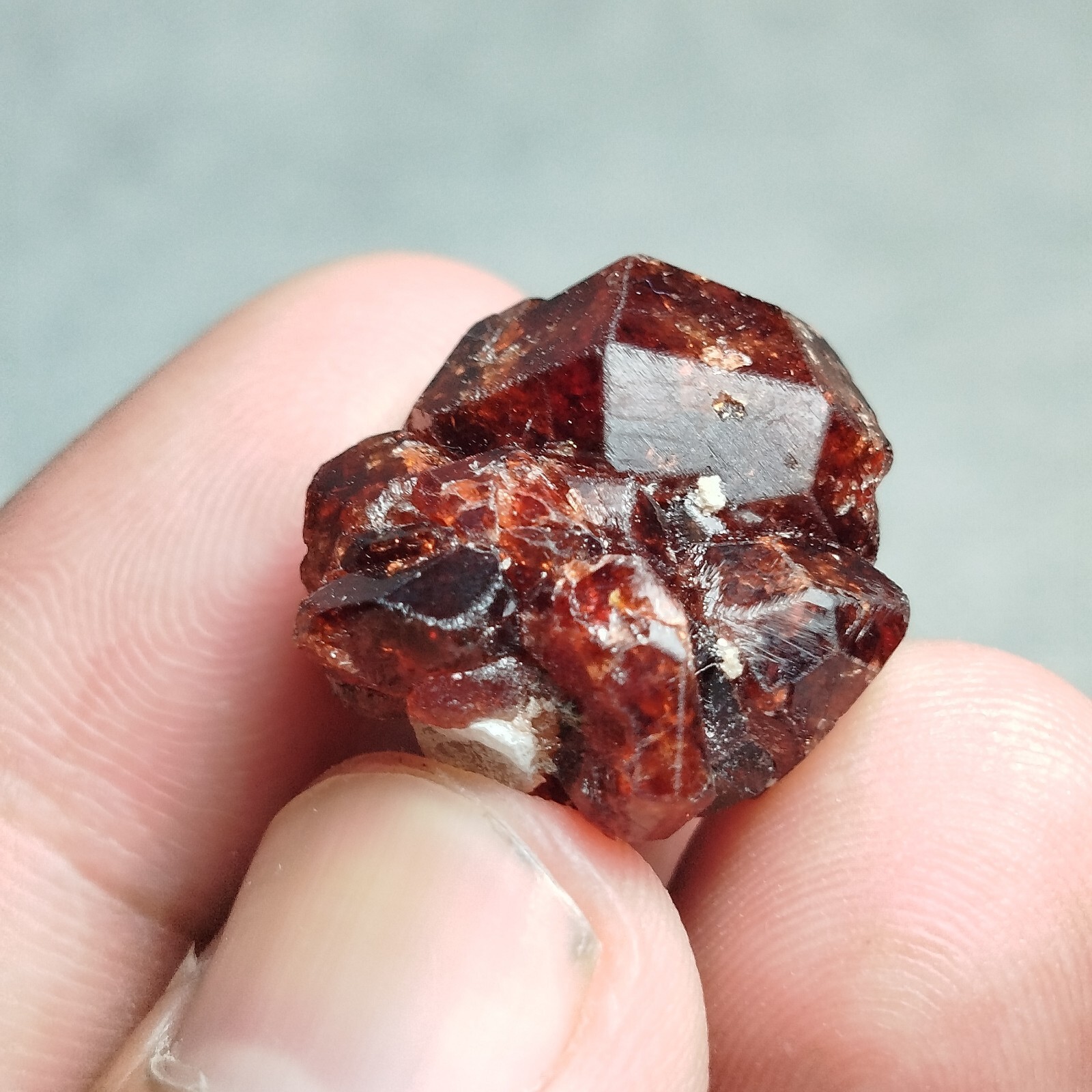 Red Garnet Crystal With Nice Luster From Skardu Pakistan 12 Grams