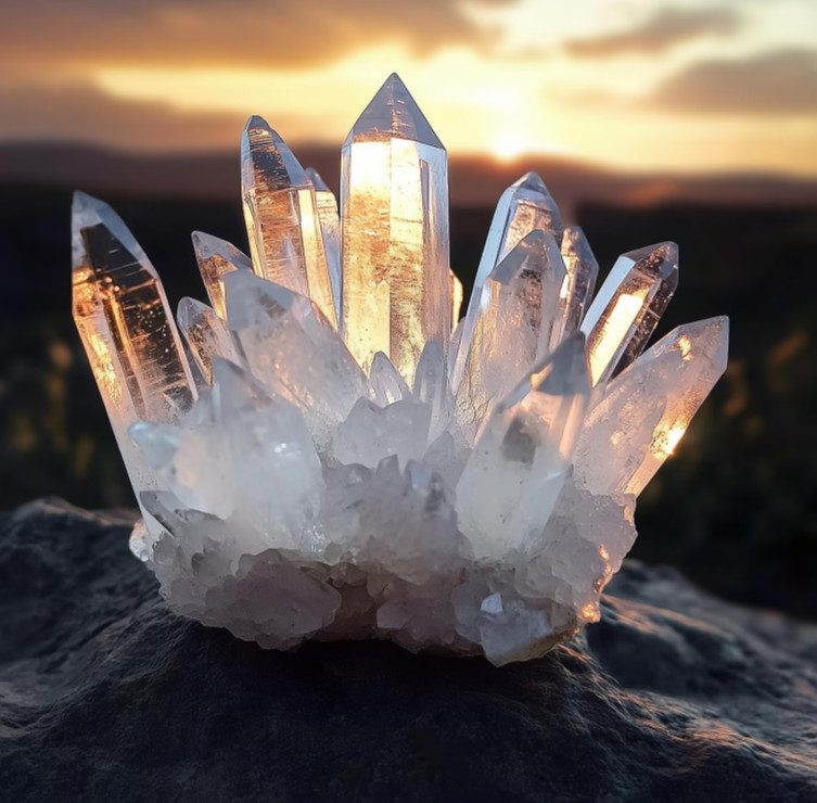 300g Natural Clear Quartz Cluster Purify Energy Mineral Specimen Sharpen Focus