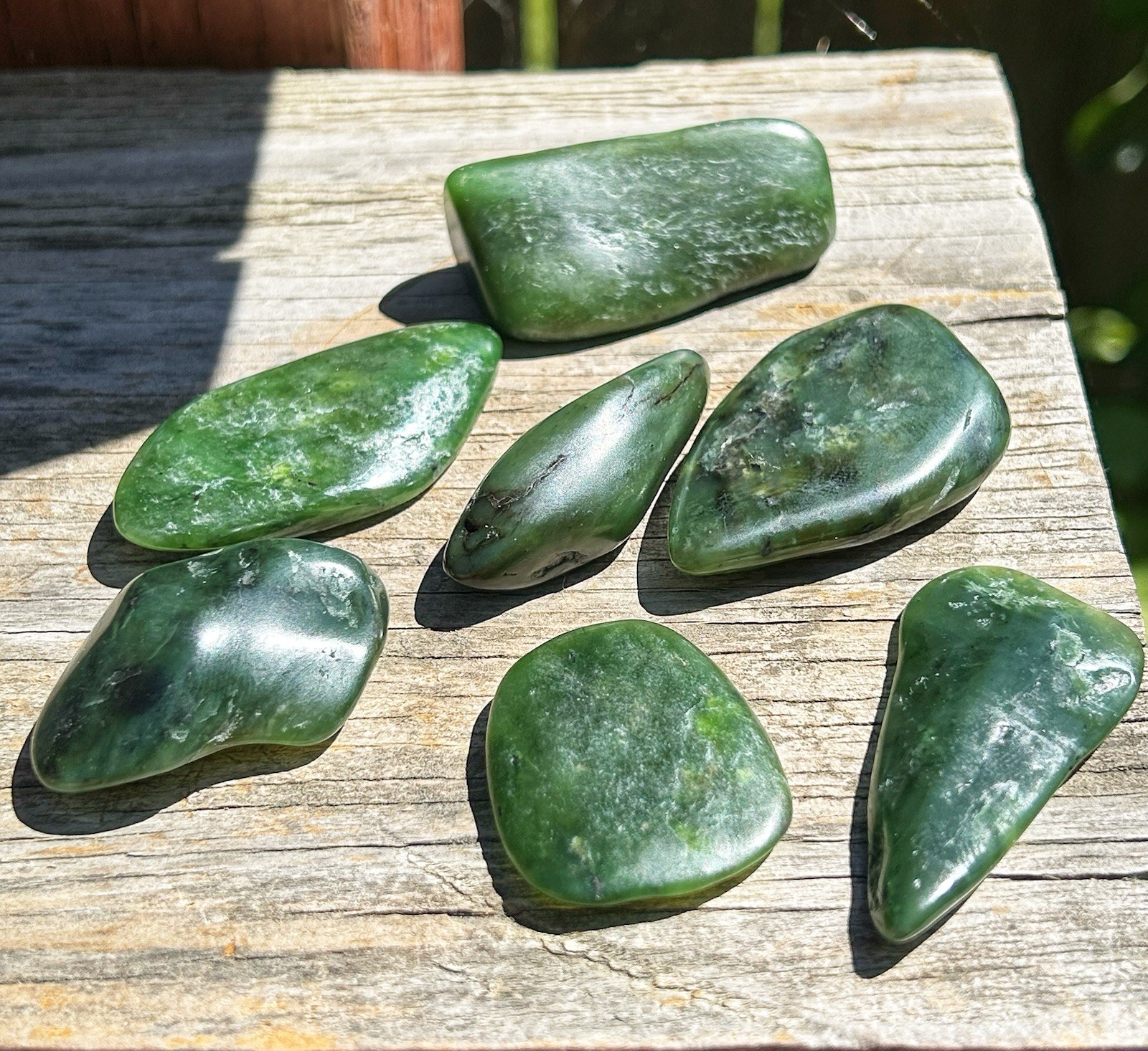 BC Canada Nephrite Jade Tumble Polished Lot 172 Grams Sm10