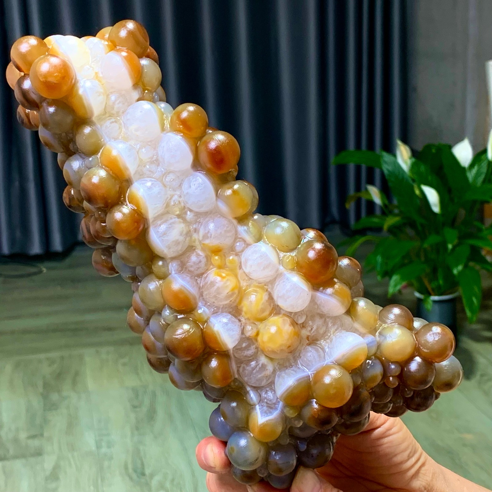 4.63LB Natural Gobi Agate Eye Agate grape shape Crystal Madagascar mineral