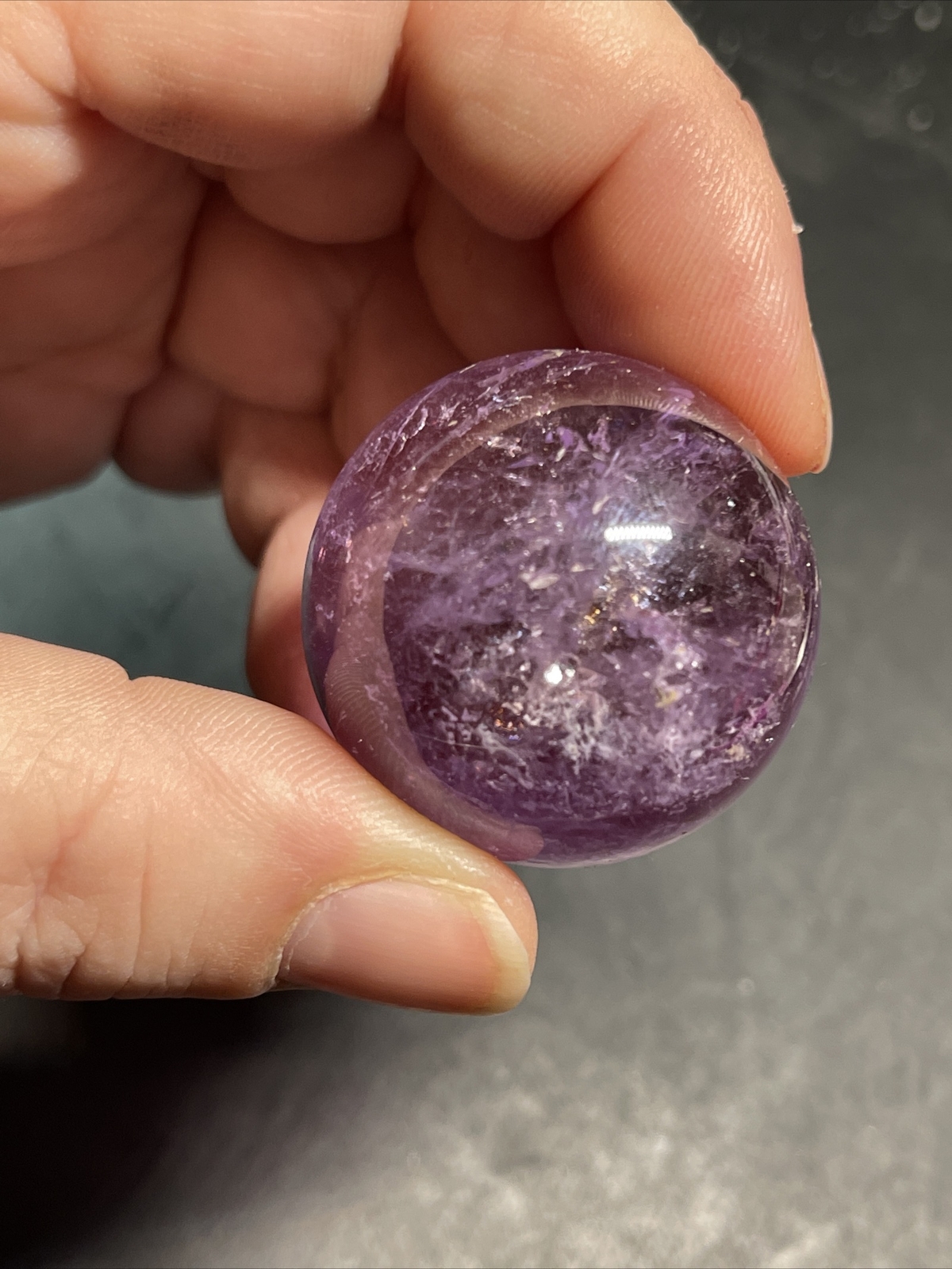 Ametrine Amethyst Citrine Sphere Ball Orb 32.1mm 47g