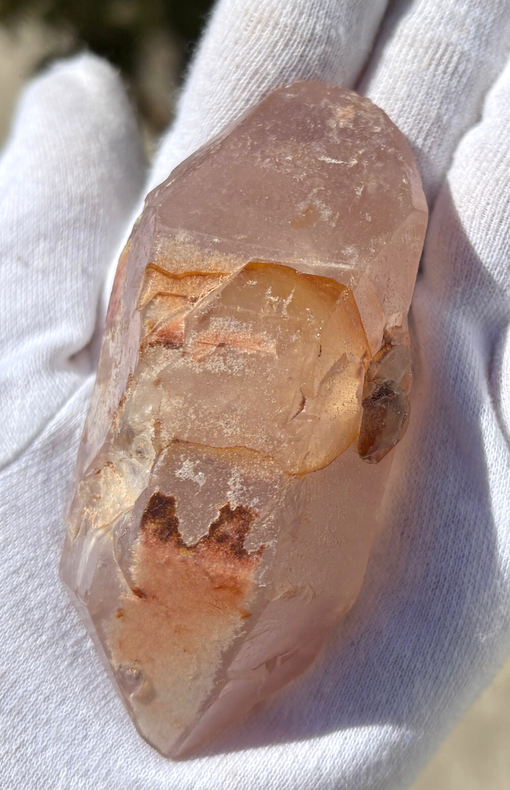 USA SALE *SEE VIDEO* 129g 3.39″ RARE LITHIUM DT QUARTZ POINT DOUBLE TERMINATED