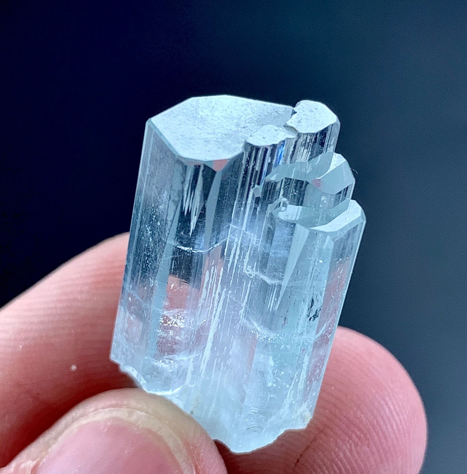 30 Carat Stepwise Aquamarine Crystal Specimen From Skardu Pakistan