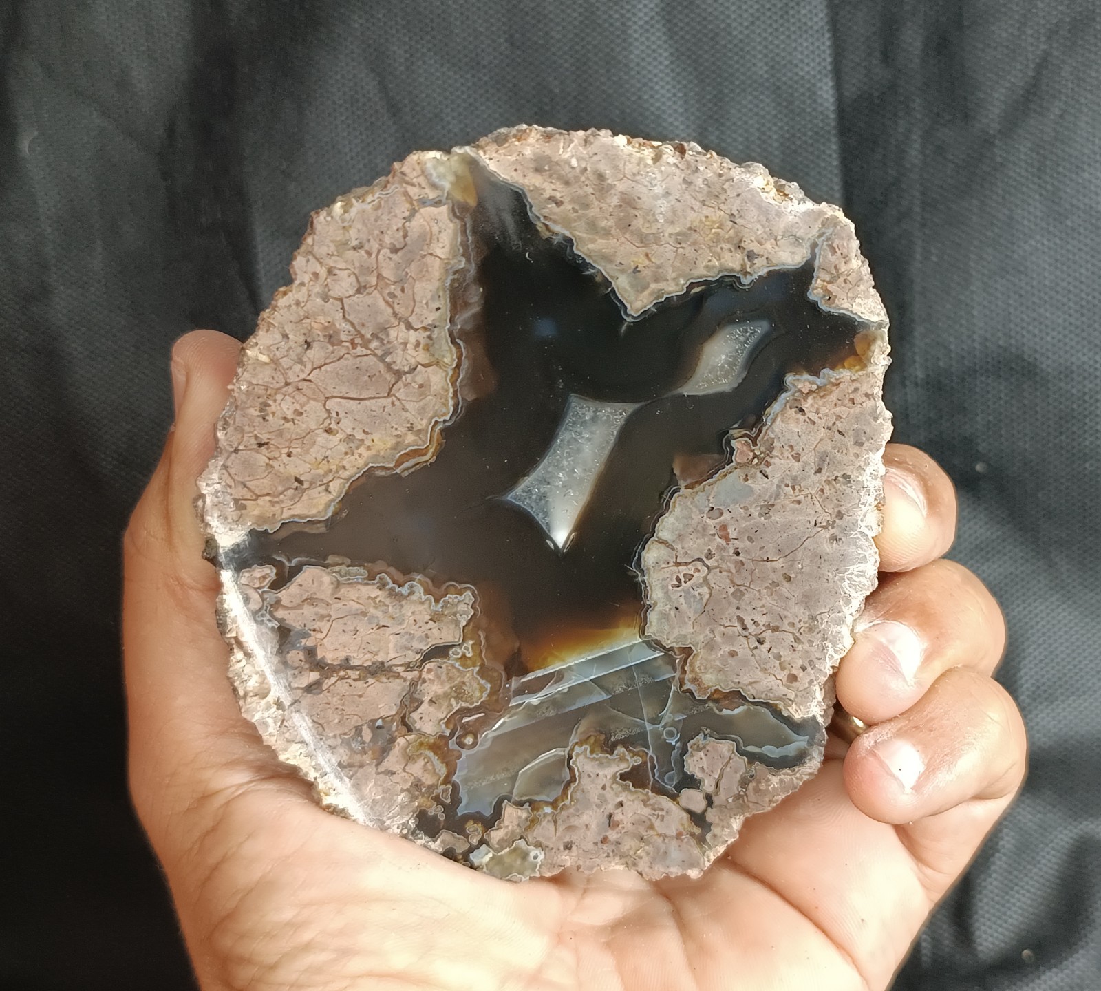 1290g/2.84 lb turkish thunderegg agate stone rough, customs duty included