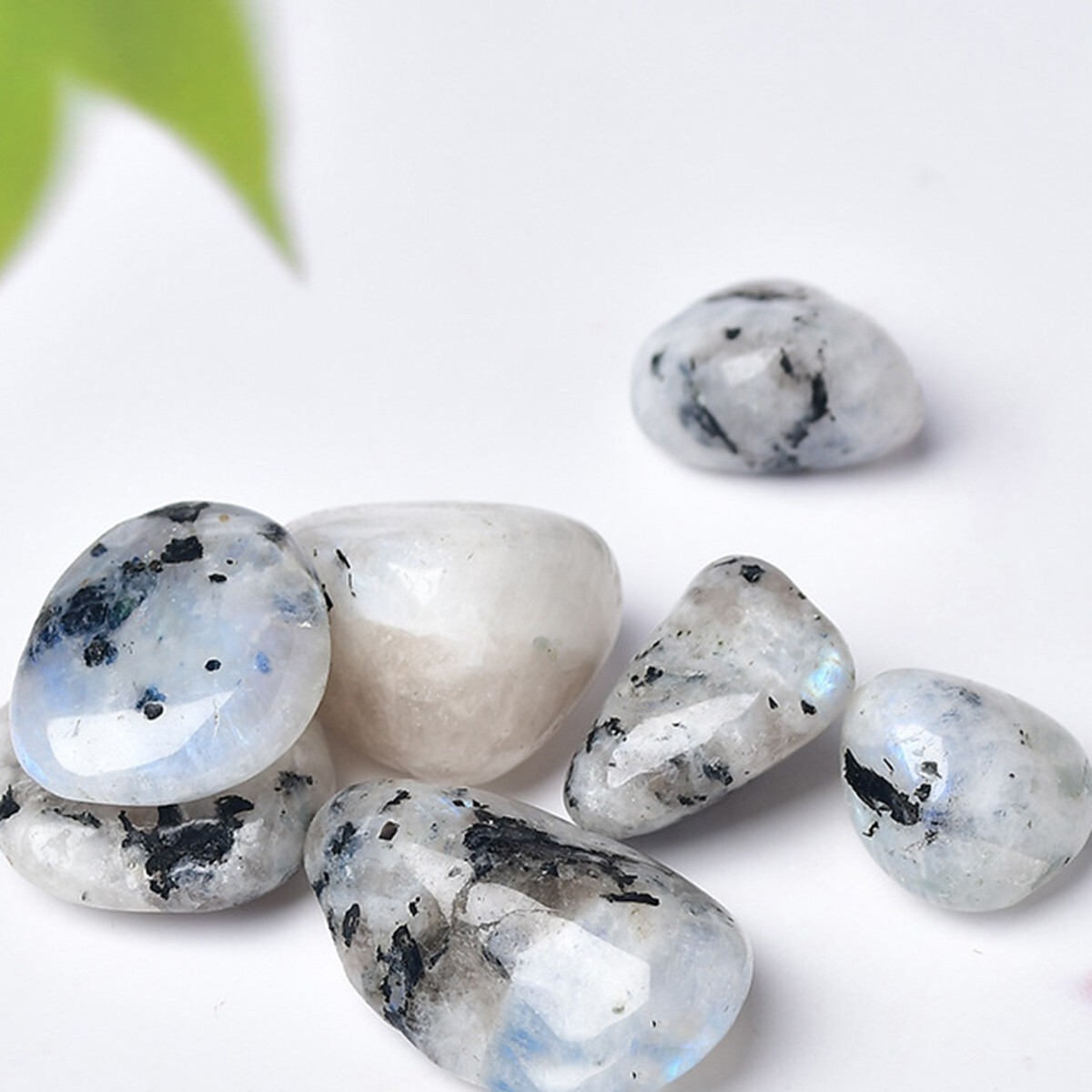 Rainbow Moonstone Tumbled Stone Mineral Specimen Crystal Healing Reiki Gifts