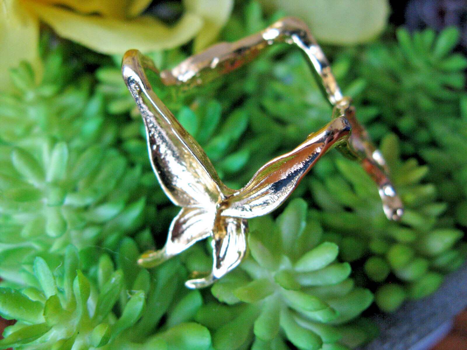 New Mini Fairy Fairies Gold Metal Circular Stand for Stone, Sphere, Baseball