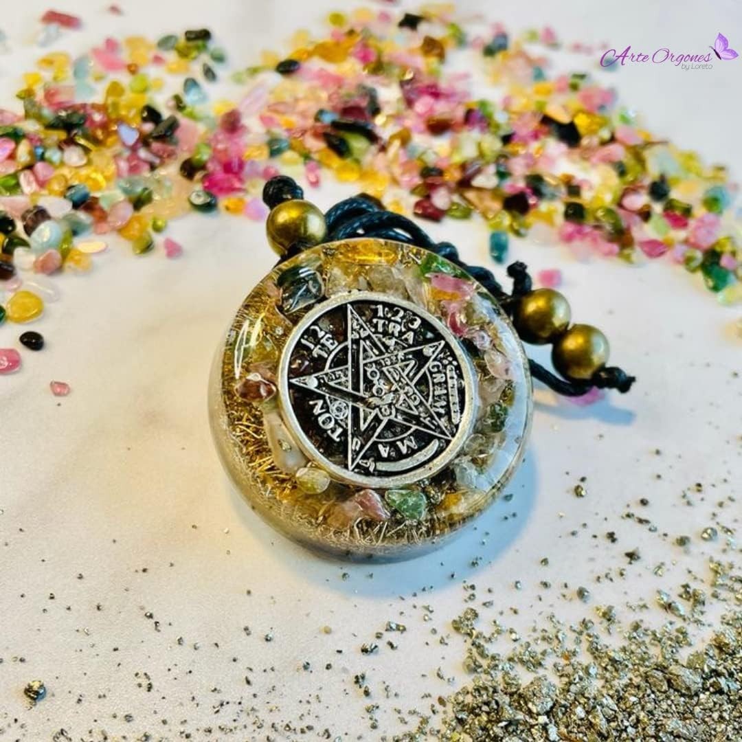 Orgone Necklace Tetragramaton Black Tourmaline Healing Crystals Stone Protect…
