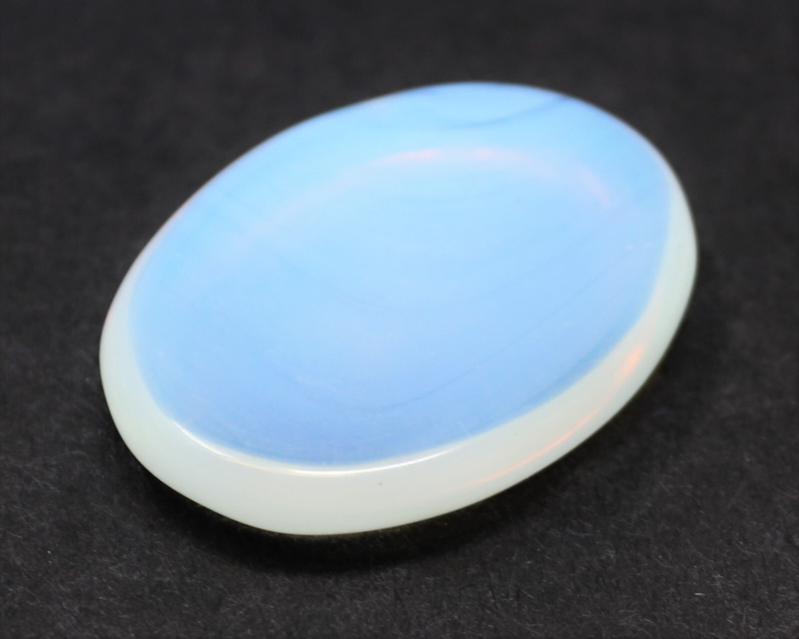 Opalite Worry Stone (Opalite Palm Stone, Smooth Polished Opalite Pocket Stone)