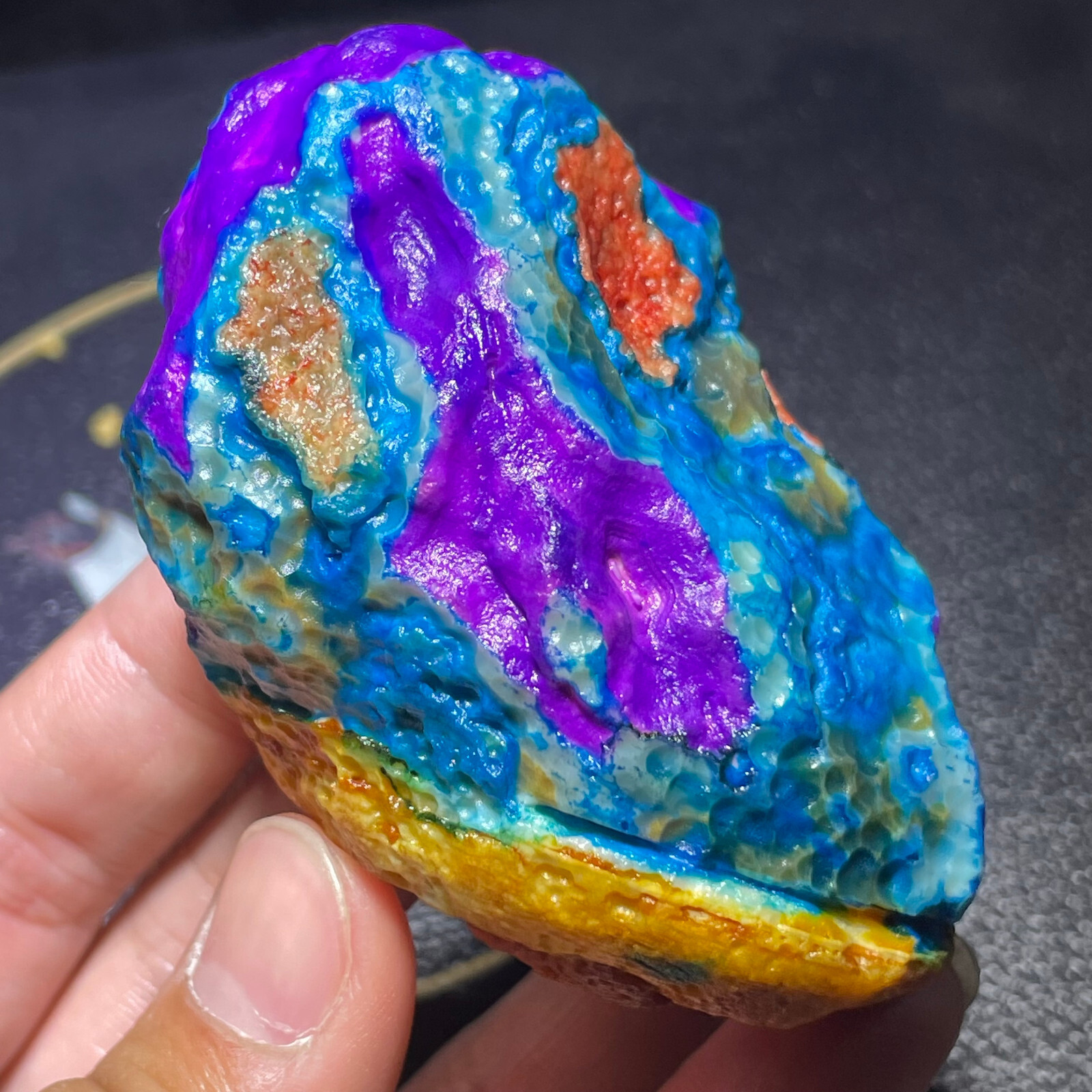 196g Rare Mongolia Gobi Agate Eyes Agate/stone Collection Specimen Healing gift