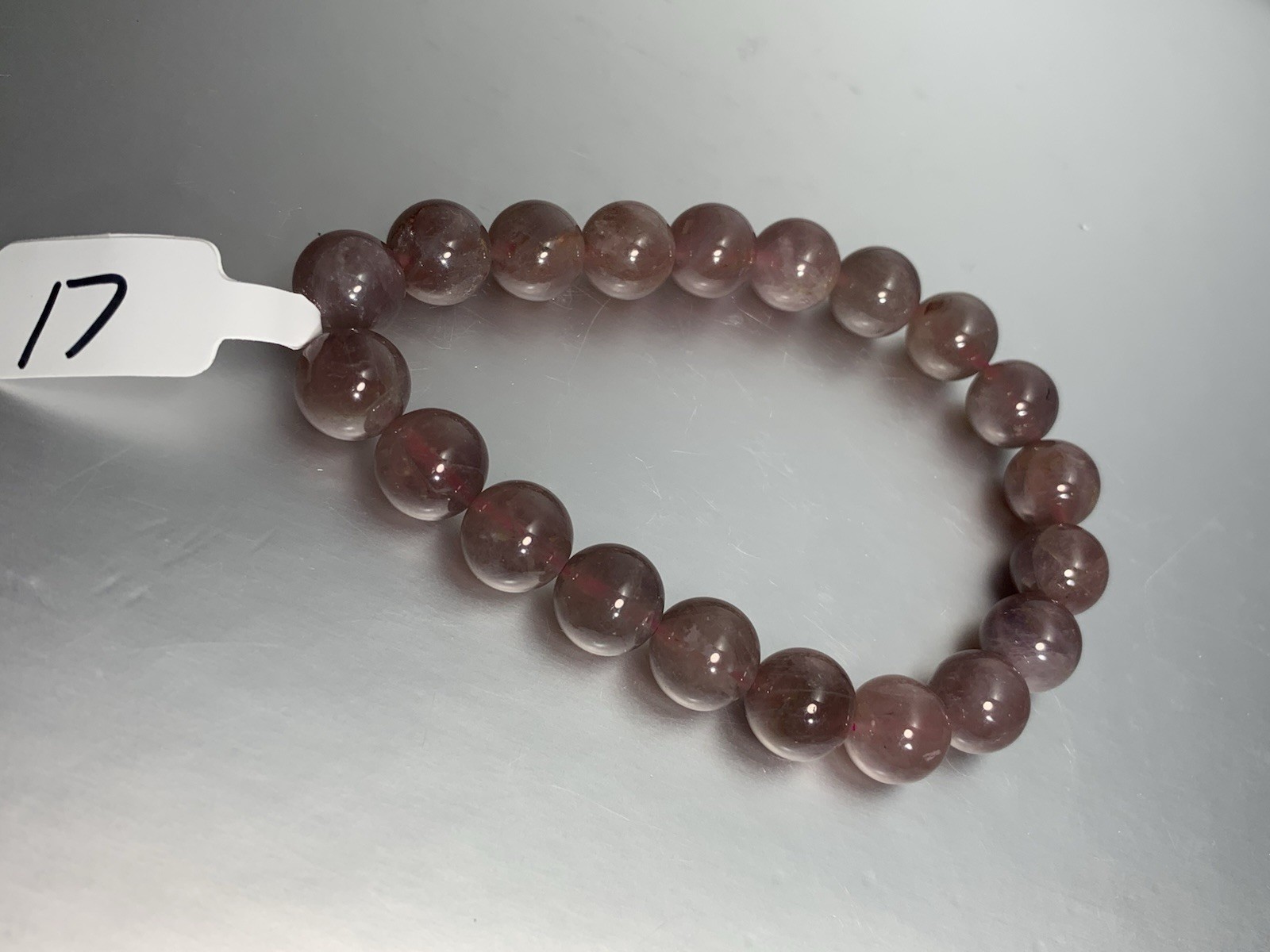10mm Natural Mauve Madagascar Rose Quartz Bracelet/purple pink crystal