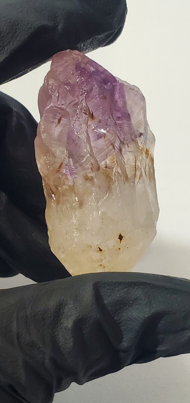 Amethyst & Quartz Cluster Point , Zimbabwe 46g
