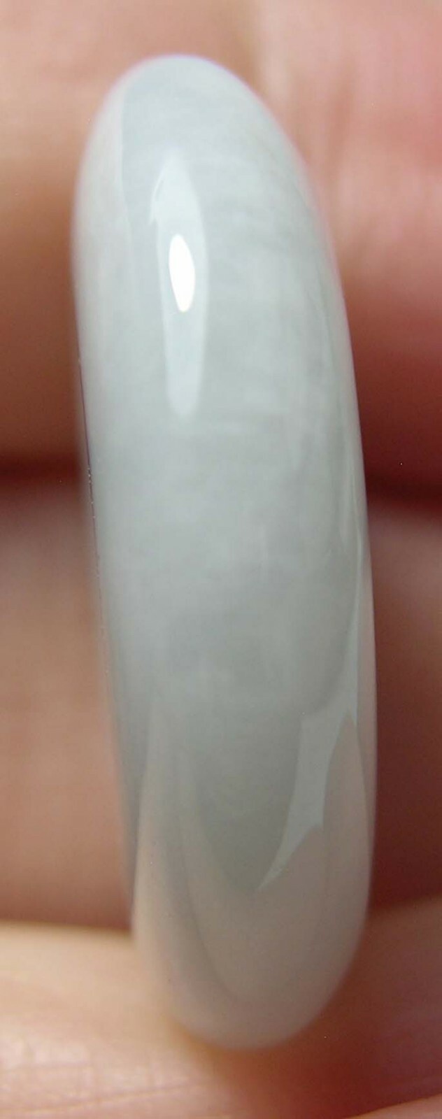#9 100% Natural 43.60ct Untreated Green Jade Donut Shape Pendant 8.70g 26.00mm