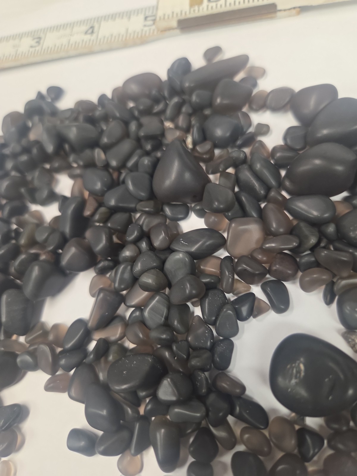 Obsidian Apache Tears Rough Stone Crystals Gems For Jewelry Healing Tumbling.