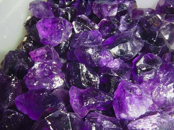 Amethyst mine rough crystal 1/2-2 inch 1500 gram 1.5 kilo mixed grade/style