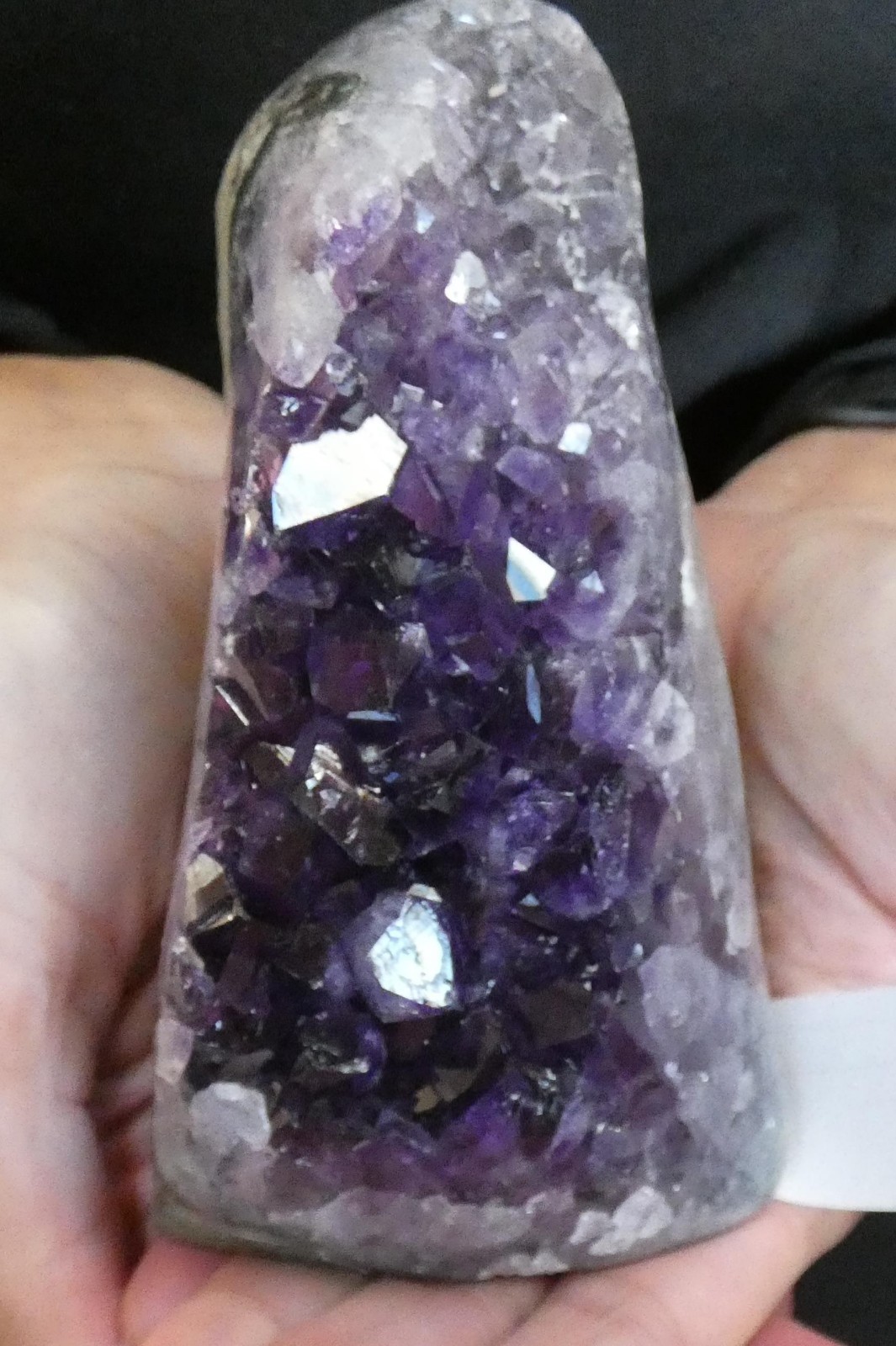 Amethyst Crystal Cluster Display Mineral, Meditation, Yoga, Natural Decor