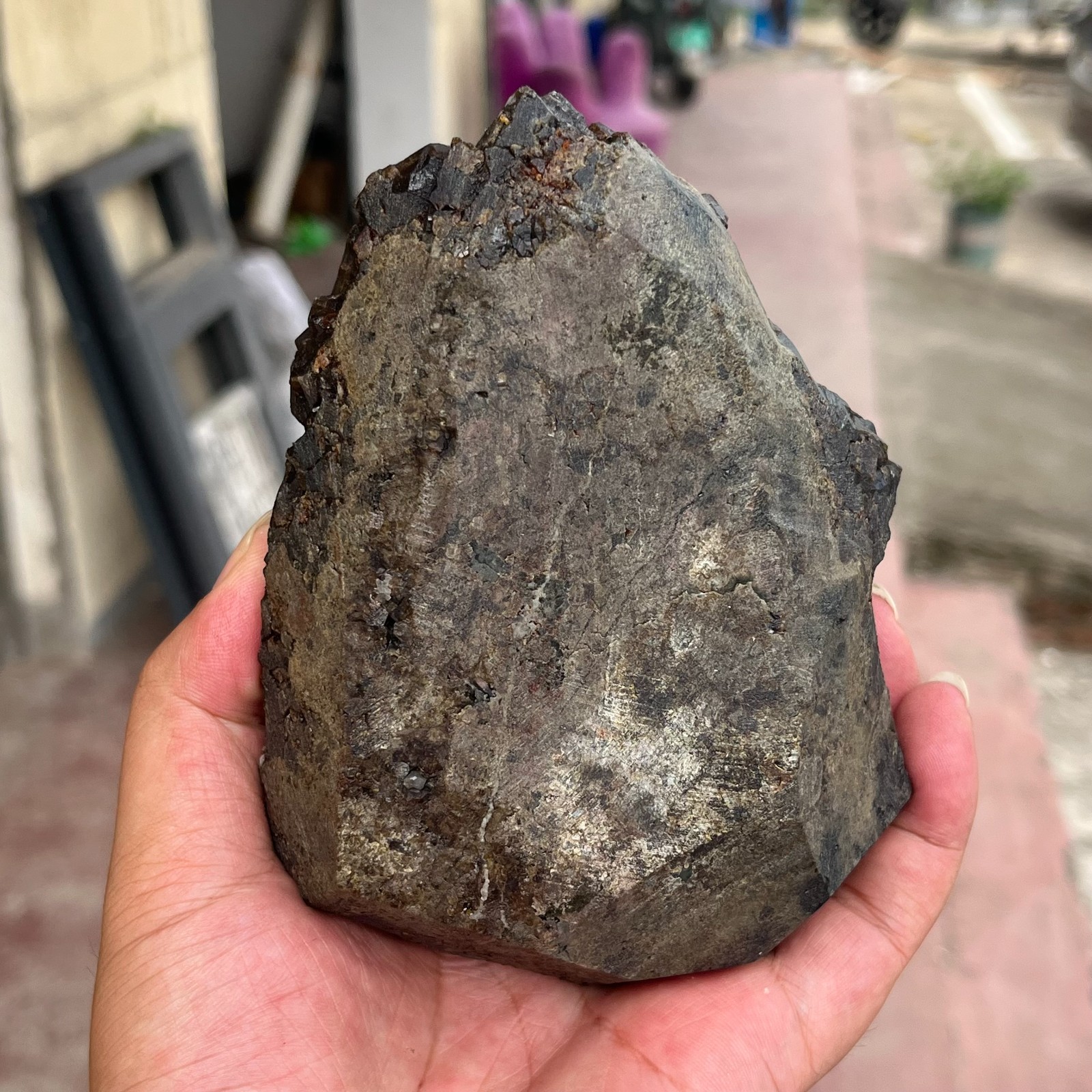 2.6LB Rare Natural Green Garnet Cube Crystal Cluster Mineral Specimen