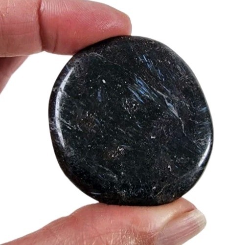 Arfvedsonite Crystal Worry Stone 25.4 grams