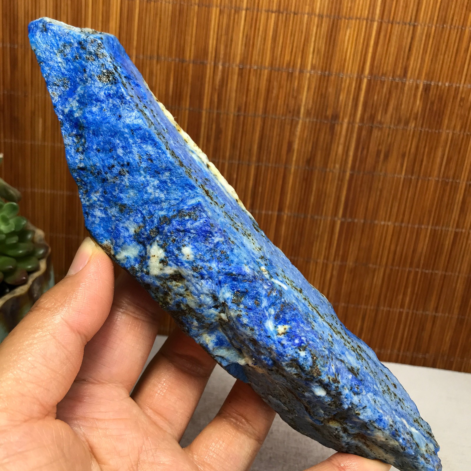 299g Natural lapis lazuli Crystal gemstone Rough Mineral Specimen healing A5460