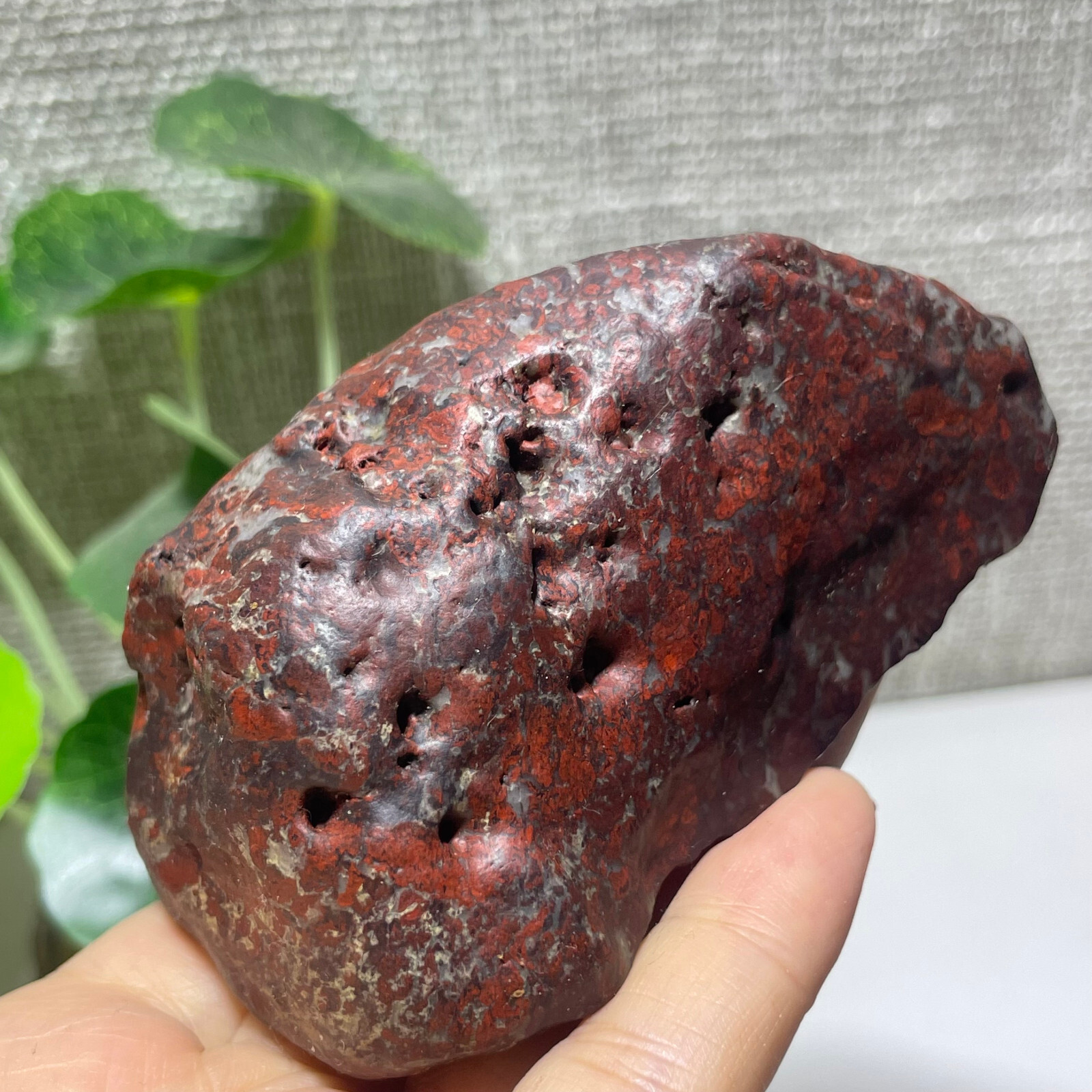 325g Natural Iddingsite meteorite specimen raw stone from China a7774