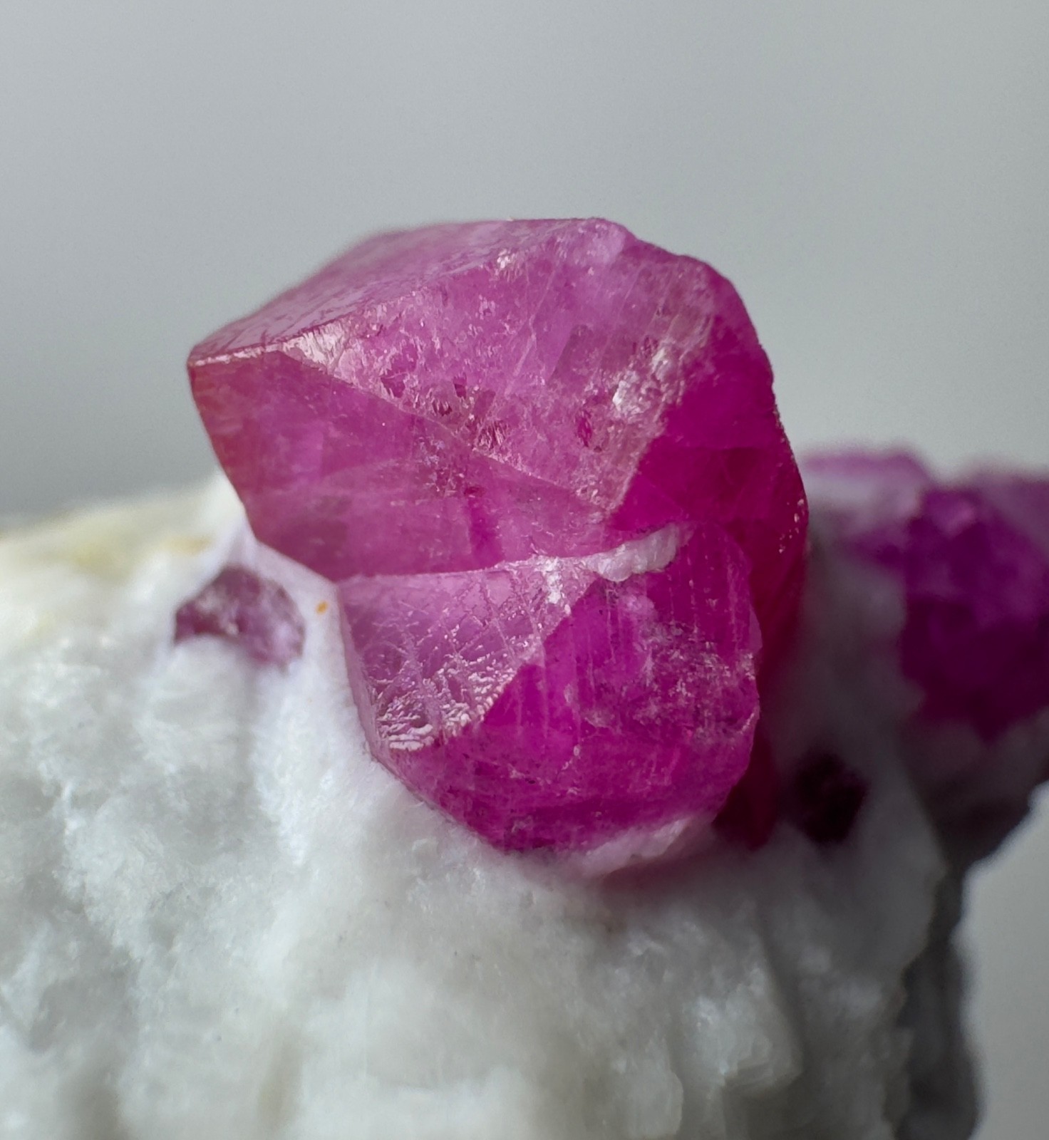 147 Ct Natural Ruby Crystal On Matrix From Jegdalak Afghanistan