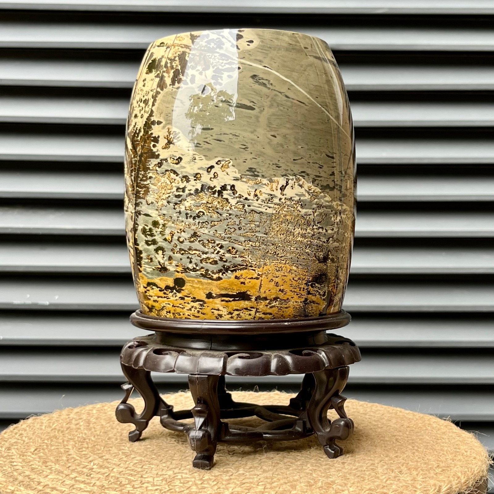 5.1 lb Unique Polished Stone Brush Crystal Mineral Gift Birthday Father’s Day