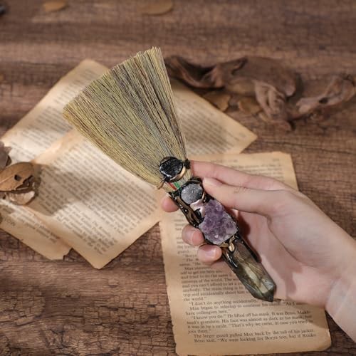 Witch Broom Witchcraft Supplies – Altar Supplies with Wiccan Stuff Labradorite