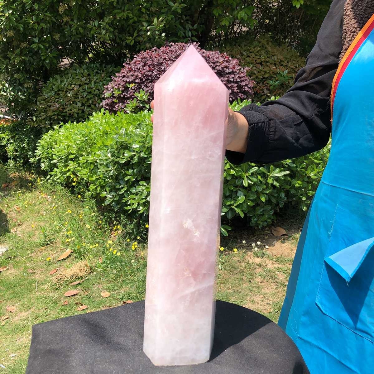 5720g Natural Powder Crystal Pillar Obelisk Crystal Healing Stone Tower 5048
