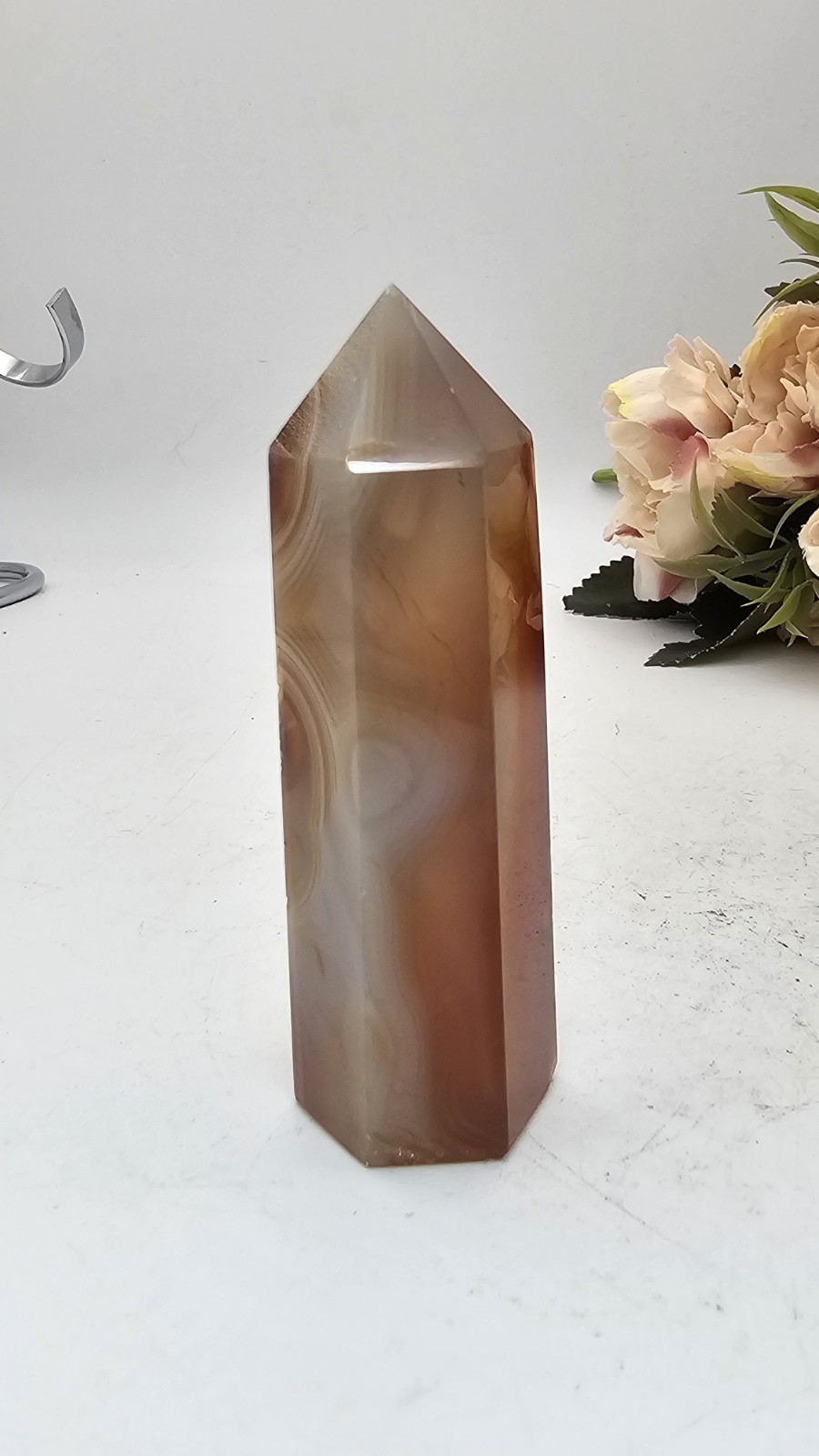 ⭐️SALE⭐️ Carnelian Agate tower point generator gemstone healing 7.8cm 76g