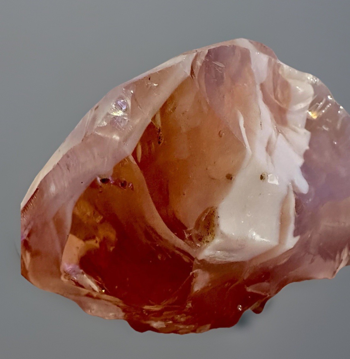 Natural Flame Pigeon Blood Red Chalcedony Agate 3.5 Lbs Pink Blush White