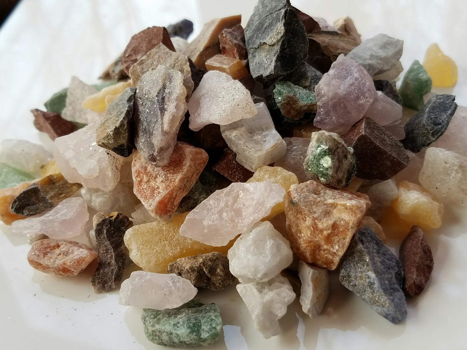 1 Pound Small Crafters Collection Rough Mix Gem Crystals Natural Jewelry Making
