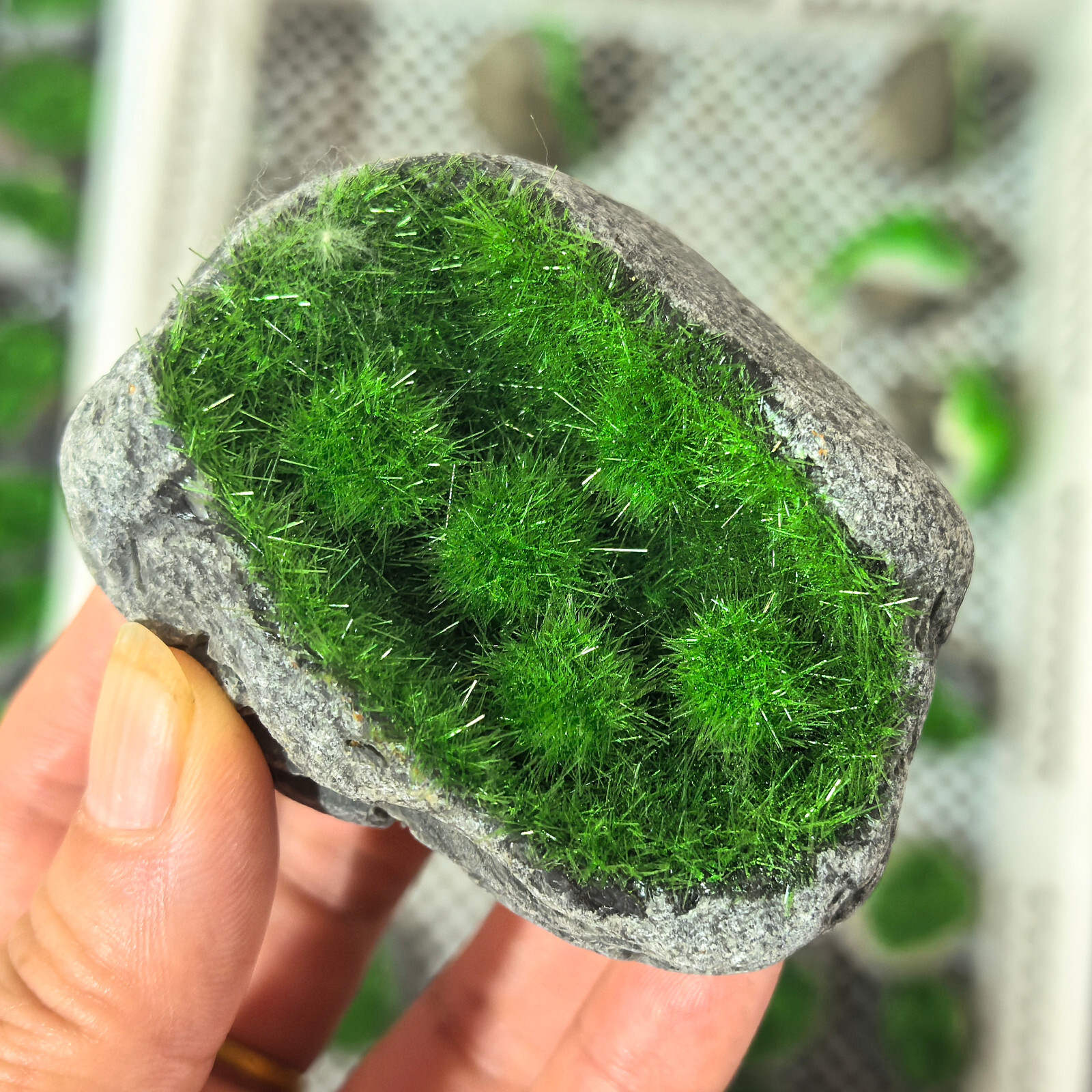 Meteorite Quartz Crystal Specimens Goethite green Copper Ore Clusters Gifts 1pc