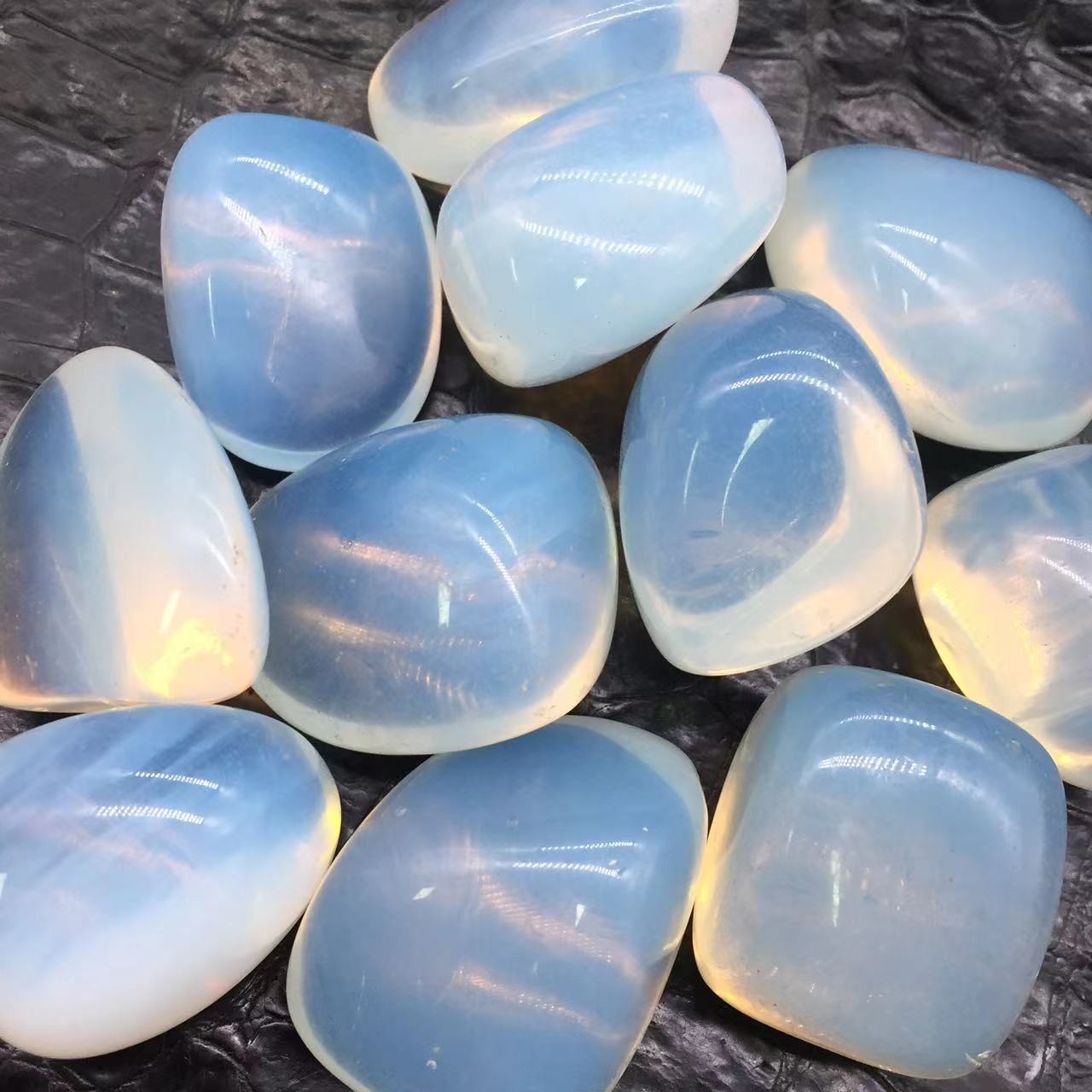 Natural Opalite Quartz Crystal Tumbled Stone Healing Decoration Specimen 100g