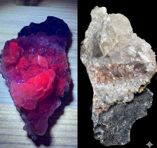 Natural Calcite on Matrix Crystal Raw Mineral Specimen Energy Chakra Cleanser