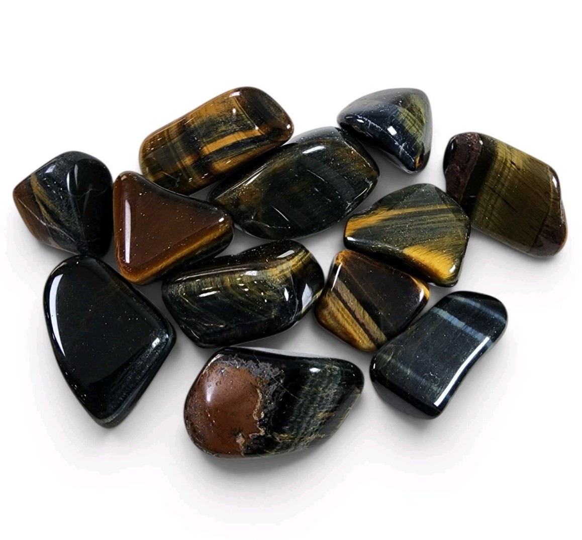 Hawk Eye Tigers Eye Polished Stones Africa 73.3 grams
