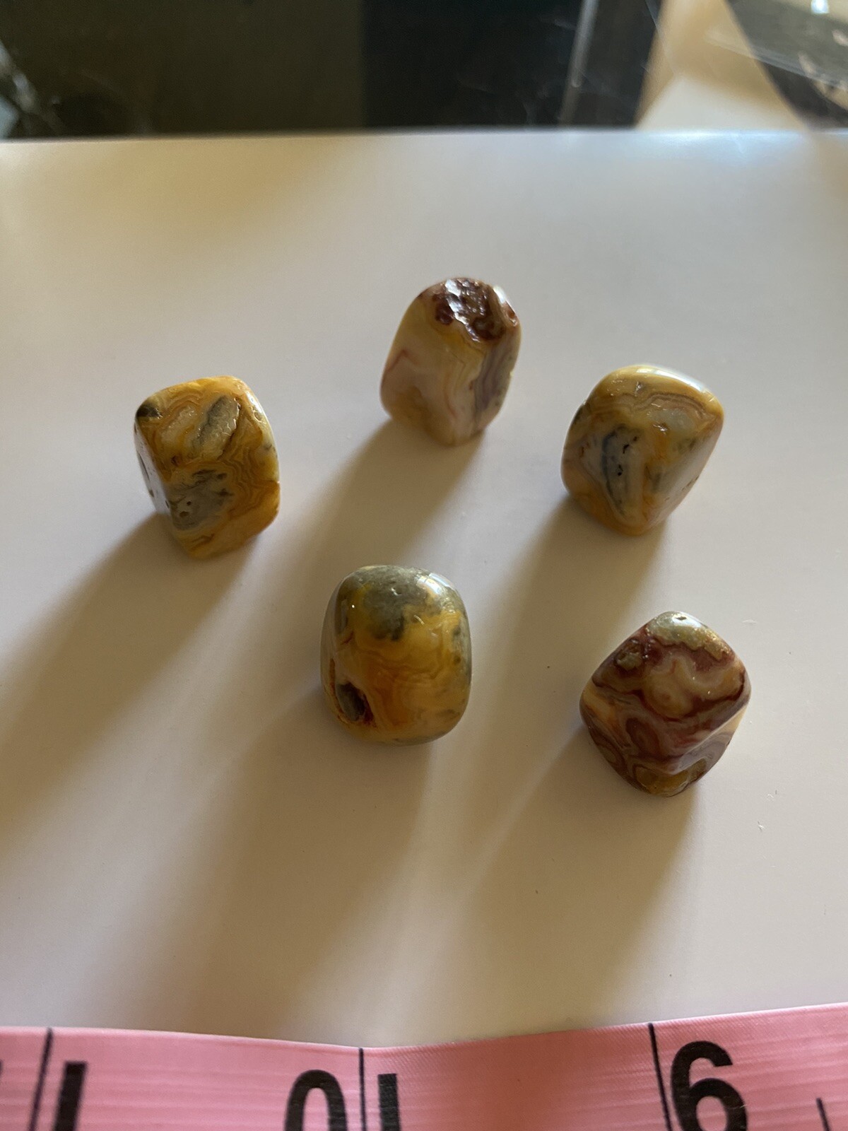 Crazy Lace Agate 5 Cube/rectangular