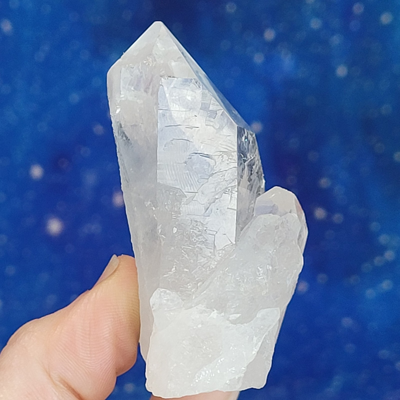 Crystal Clear Quartz Point Cluster AA Grade 87g Natural 2.7 Brazil Healing