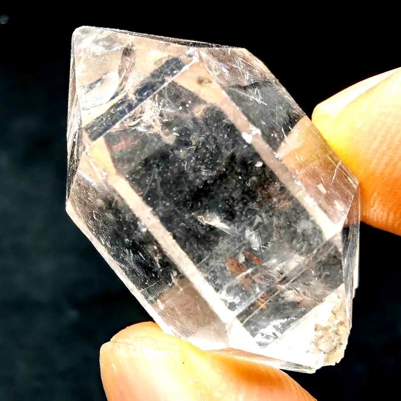 Classic! Top Quality Water Clear Herkimer Diamond Quartz DT Crystal 14g 33x16mm