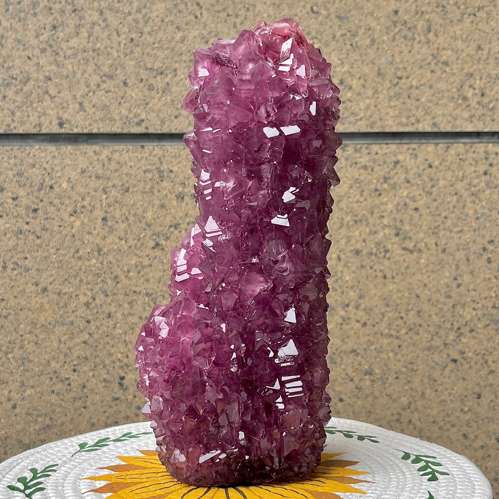 5.9 lb Purple Alunite Crystal Specimen – Mineral Cluster for Home Decor