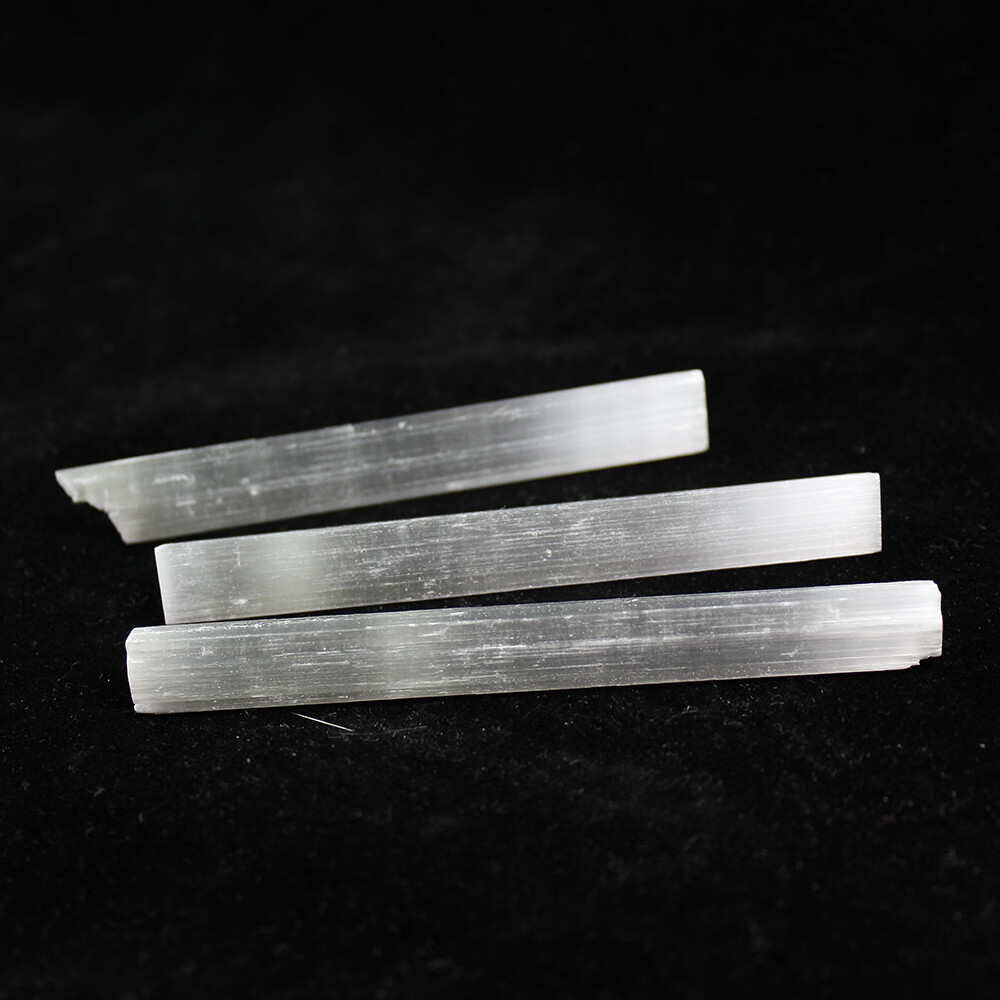 5-11cm Natural Selenite Stick Wand Rough Crystal Specimen Energy Healing Stone
