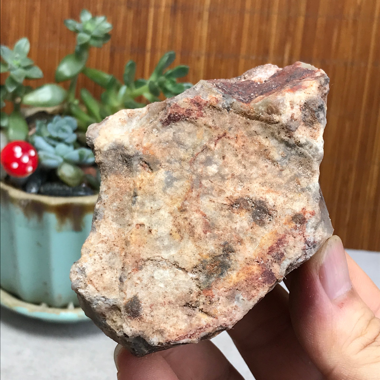 Natural crazy Mexican agate Crystal gemstone rough original Specimen 199g A6964