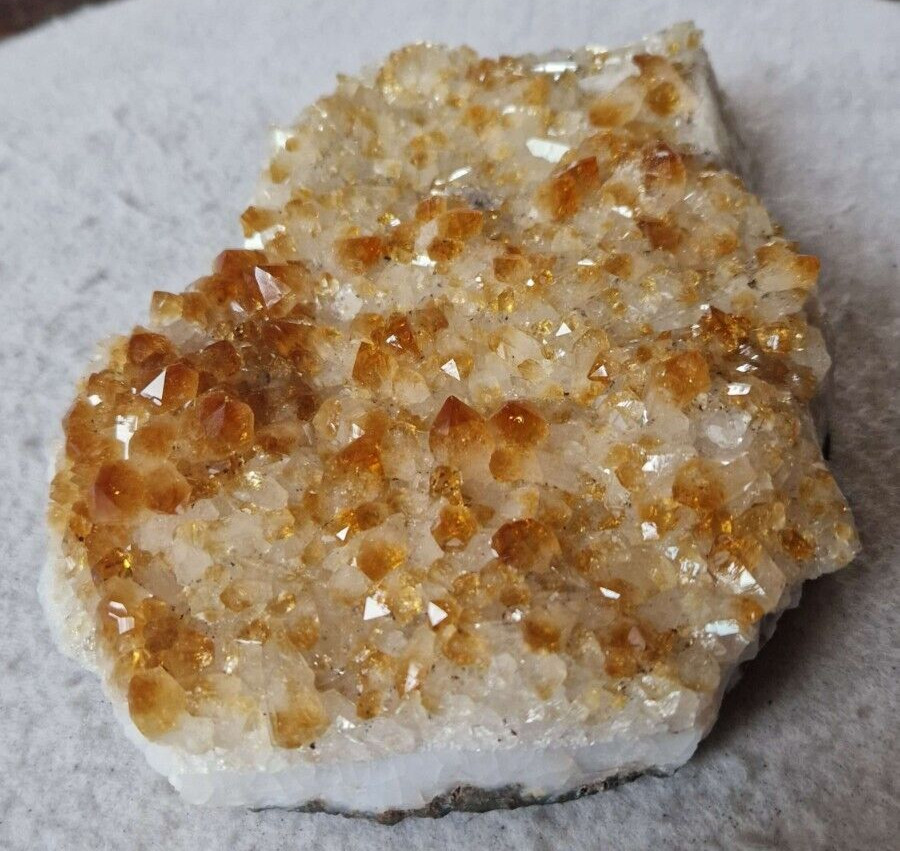 Large Premium High Grade Citrine Raw Druzy Cluster Piece 38 1.148g H4xW16xD13cm