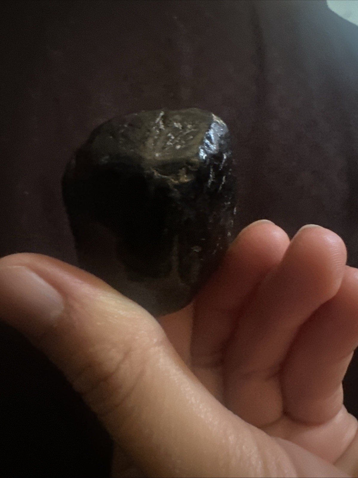 Stunning Apache Tear Tumbled Transparent Darkness Stone