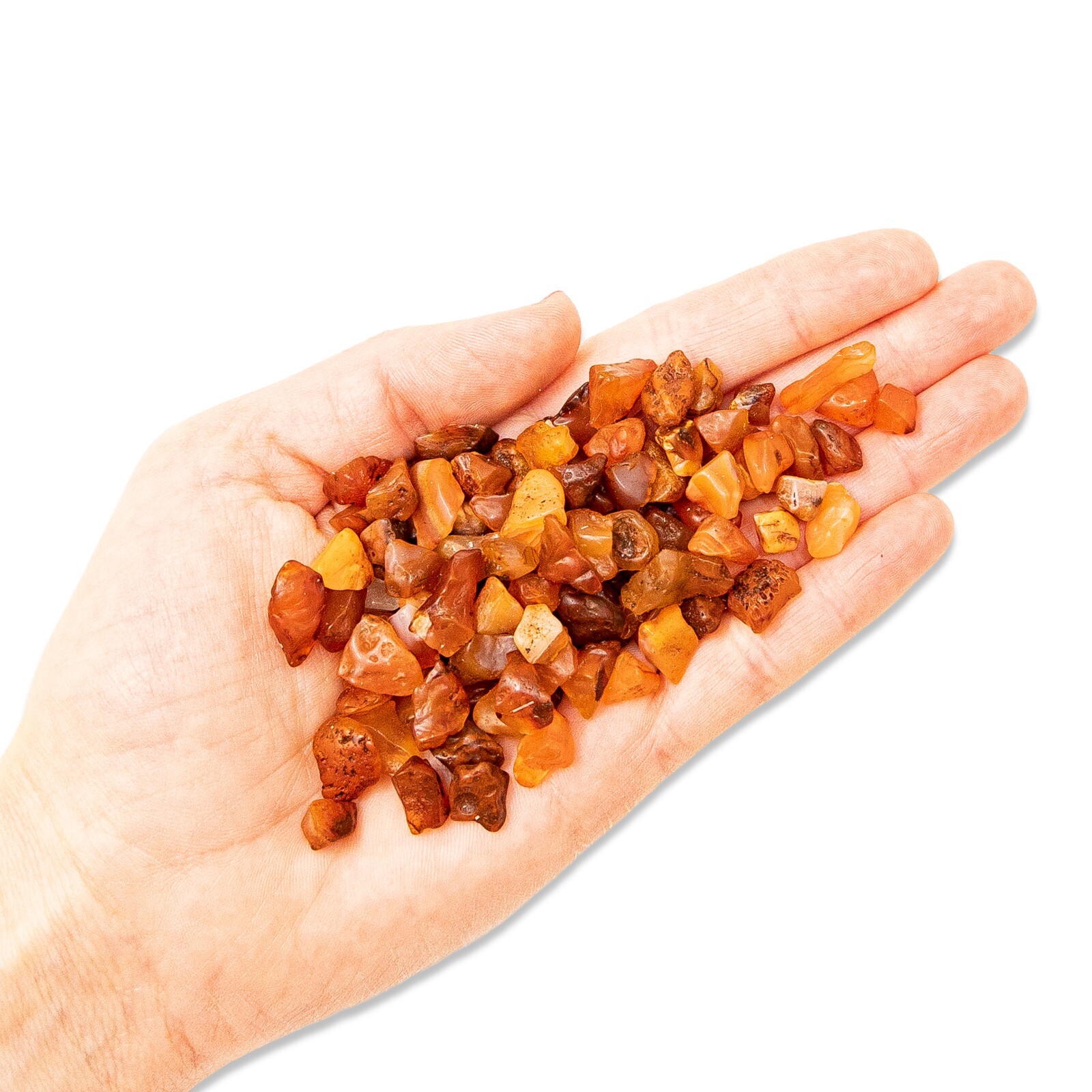 Tumbled Carnelian Crystals Chips Bulk Gemstone Beads Undrilled Natural Stones