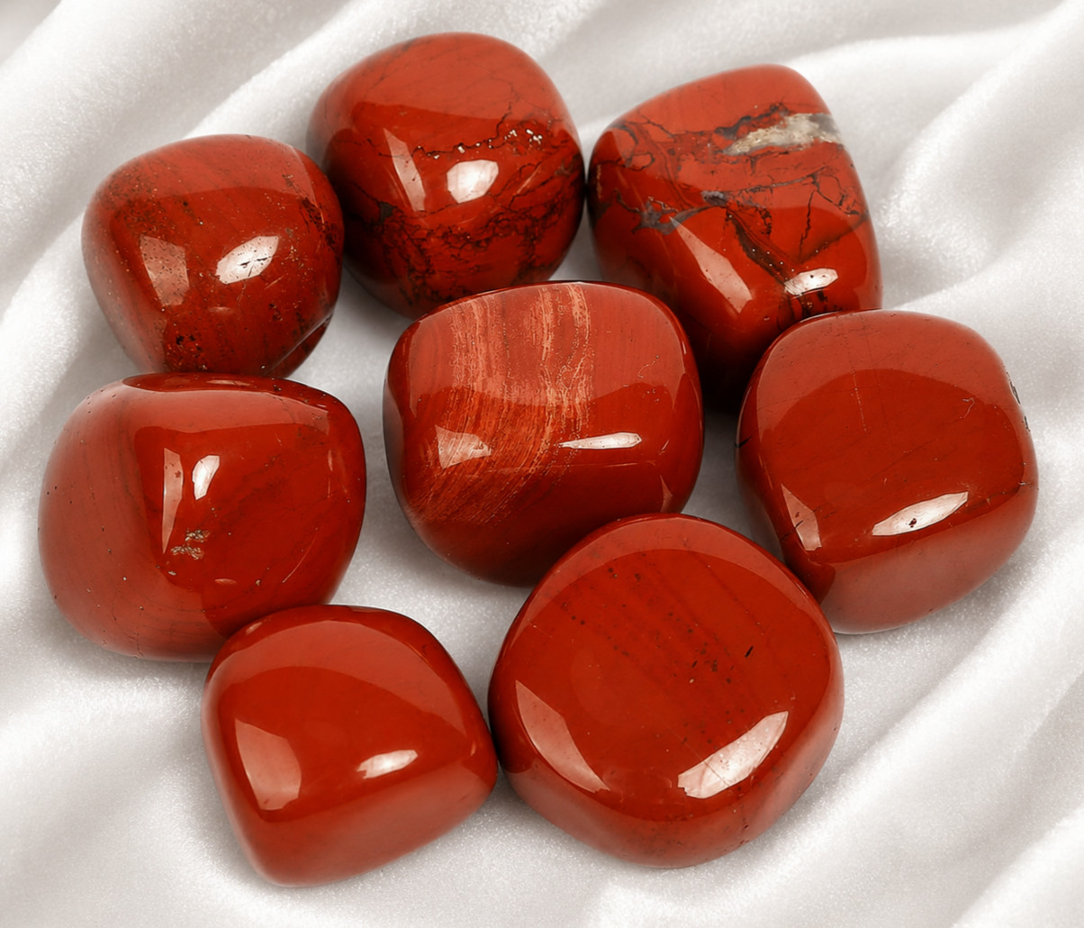 1/2lb Tumbled Red Jasper Stones Wicca Reiki & Energy Crystal Healing Natural Red