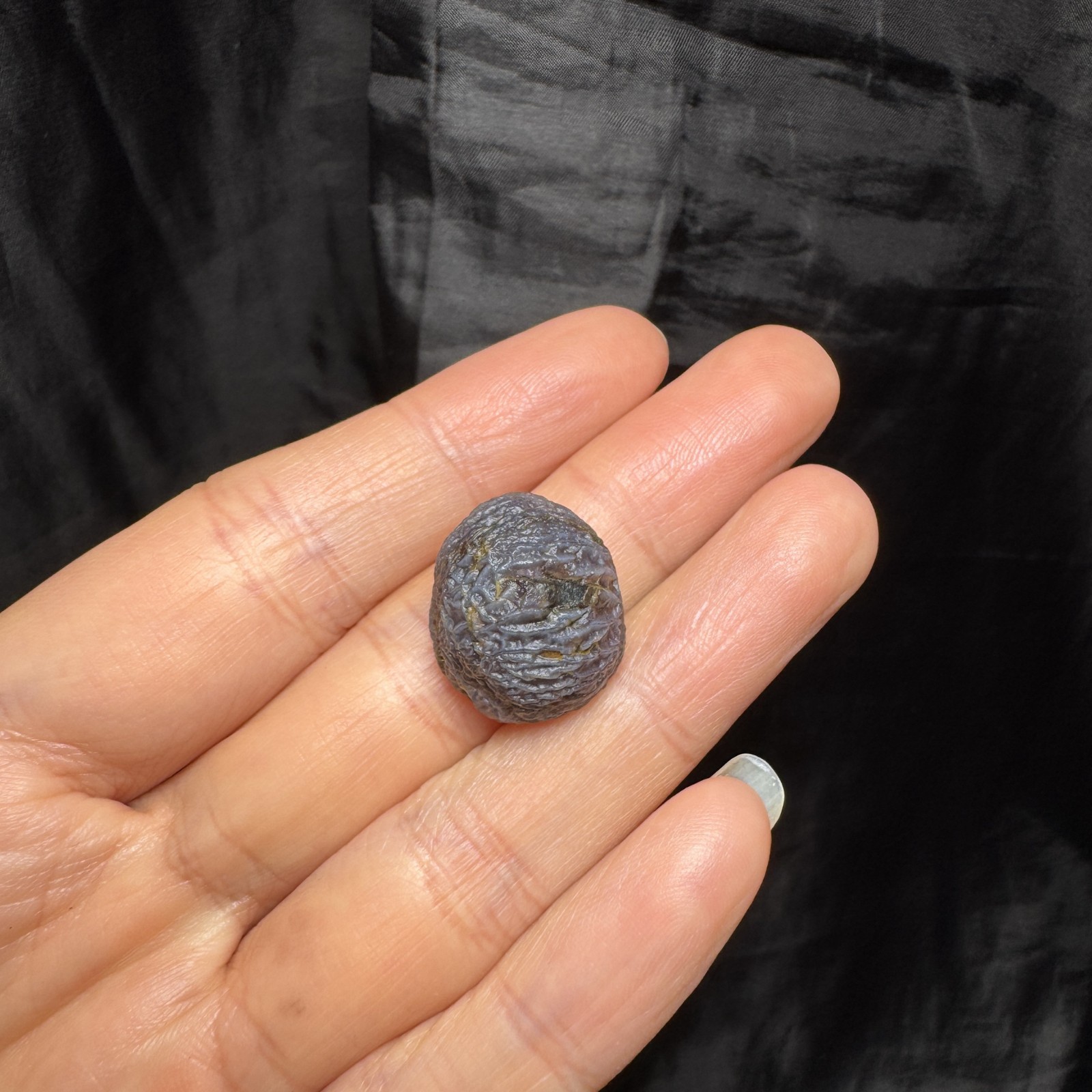 1.9cm/5.3g Raw Alxa Gobi Purple Vein Agate, Mongolia-5399