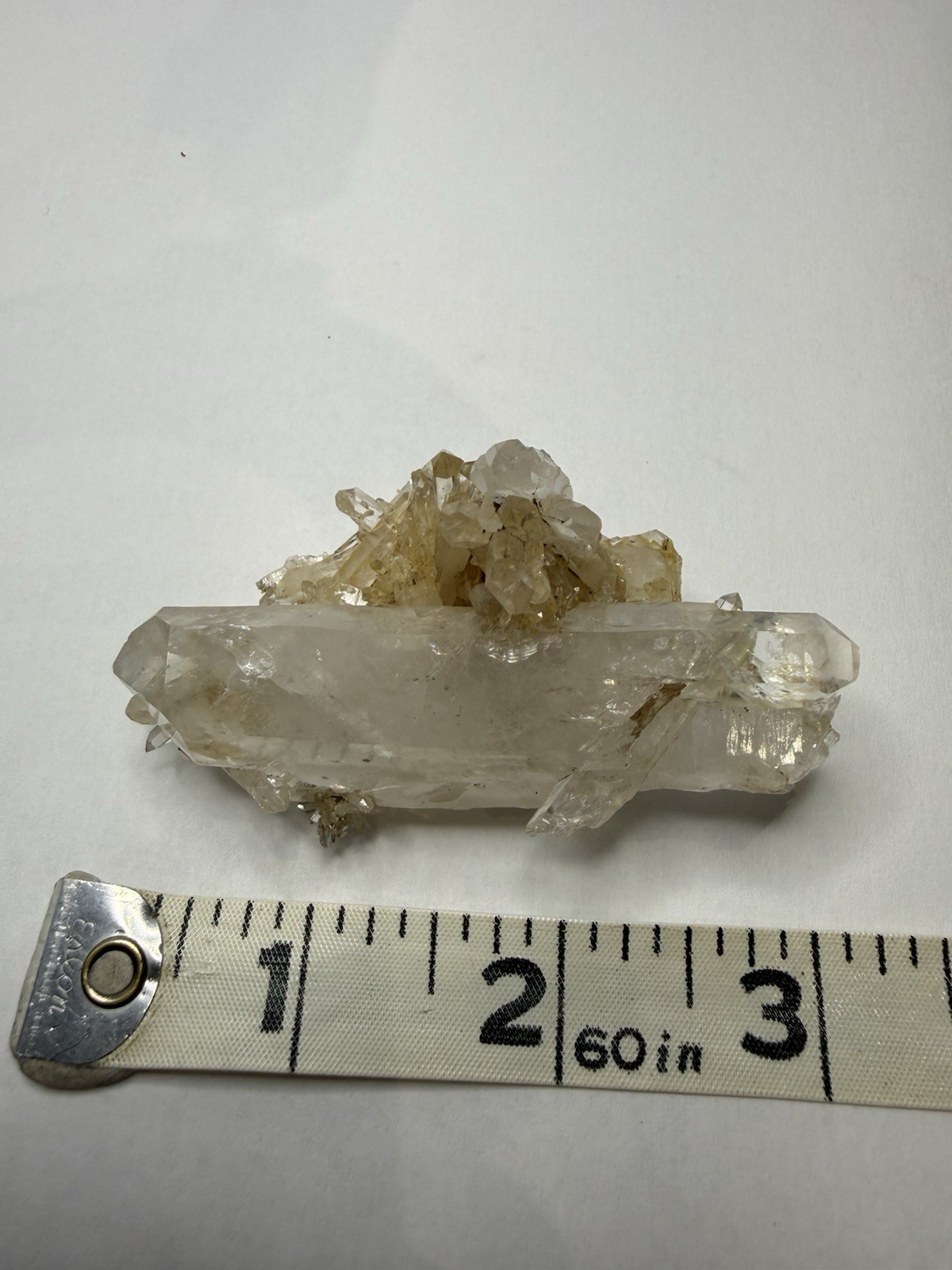 Natural Clear Quartz Crystal Mineral Specimen Cluster Colombia 52g