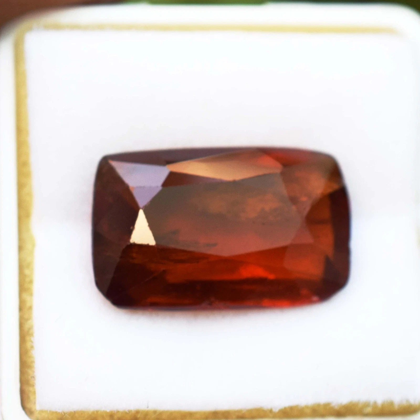 11 Ct Natural Hessonite Garnet Orangish-Brown Certified Untreated Gemstone