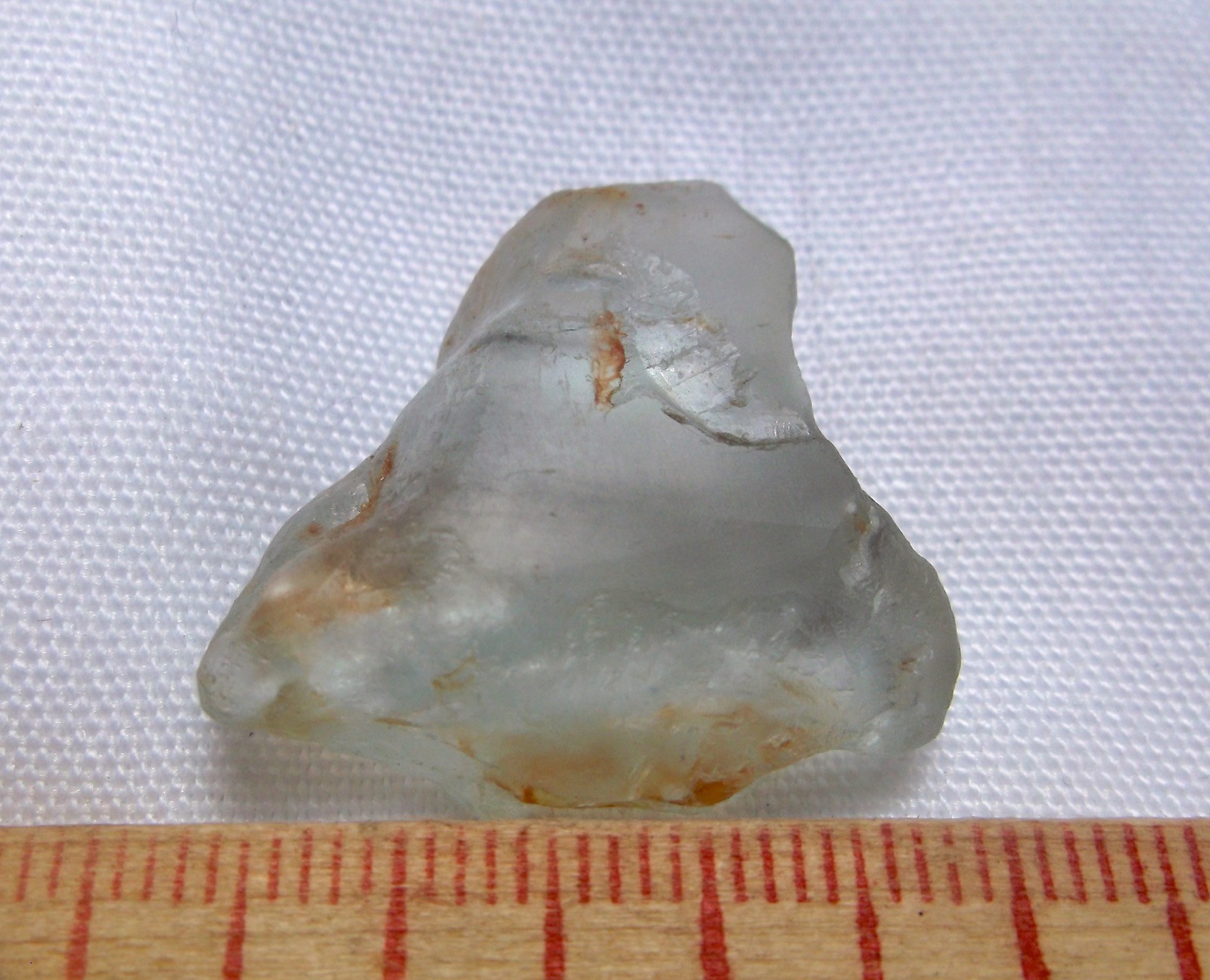 Topaz Non Enhanced Aqua Color Crystal Clear Quality  7.5 Grams 37.7 Carats